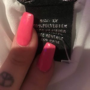 White off shoulder dress size - 1X